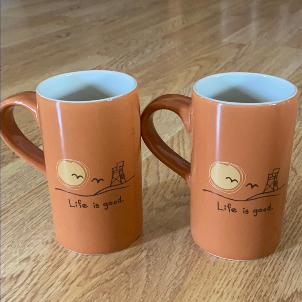 Life is Good mugs. Mugs not sold separately